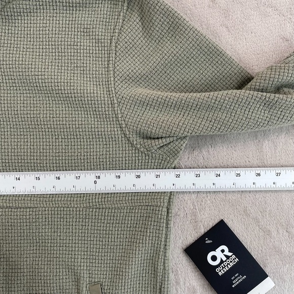 Outdoor Research Trail Mix Snap Pullover Men Medium Flint Fleece UPF 30 NWT $100 - Picture 6 of 9